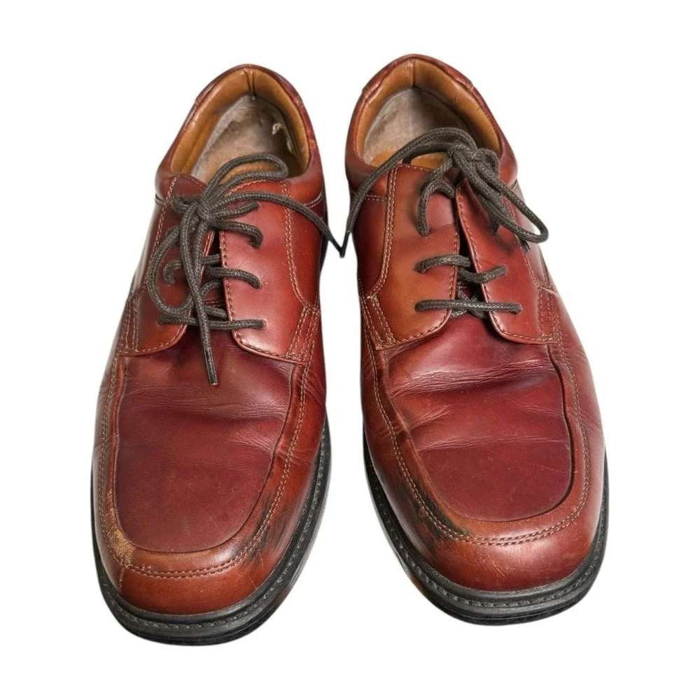 Nunn Bush Men's Brown Leather Dress Casual Oxford‎ Shoes - Size 10 Vintage SU